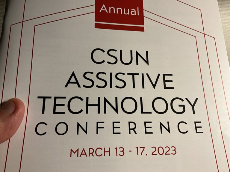 Day 02 – CSUN Conference, Day 1