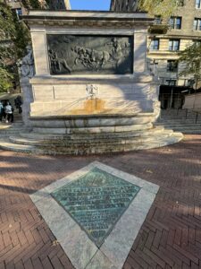 an image showing both the firefighter memorial and the Americans society. Memorial previously described