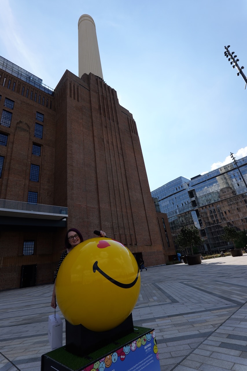 Michale hiding behind a smile emoji